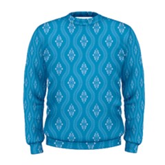 Blue Ornamental Pattern Men s Sweatshirt