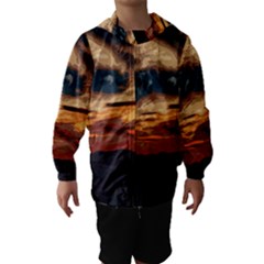 Landscape Hooded Wind Breaker (kids) by Valentinaart