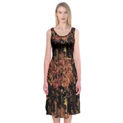 Landscape Midi Sleeveless Dress by Valentinaart