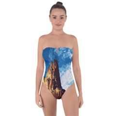 Landscape Tie Back One Piece Swimsuit