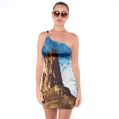 Landscape One Soulder Bodycon Dress by Valentinaart