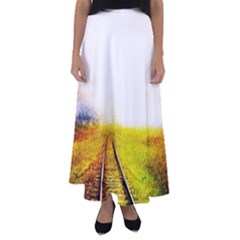 Landscape Flared Maxi Skirt