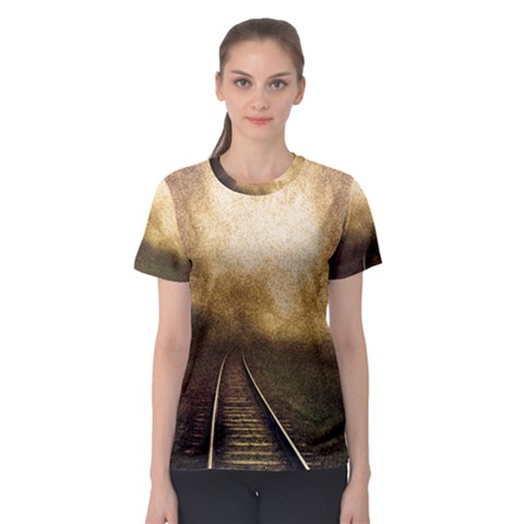 Landscape Women s Sport Mesh Tee by Valentinaart