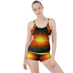 Landscape Boyleg Tankini Set 