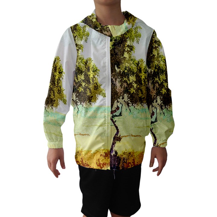 Landscape Hooded Wind Breaker (Kids)