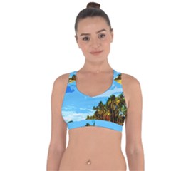 Landscape Cross String Back Sports Bra