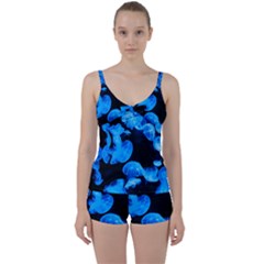 Jellyfish  Tie Front Two Piece Tankini