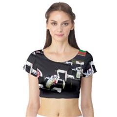 Formula 1 Short Sleeve Crop Top (Tight Fit)