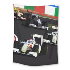 Formula 1 Medium Tapestry by Valentinaart