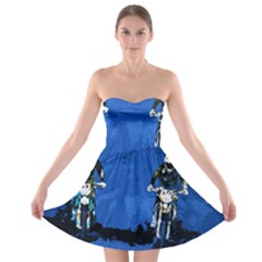 Motorsport  Strapless Bra Top Dress by Valentinaart