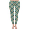 Teal Plaid 1 Classic Winter Leggings View1