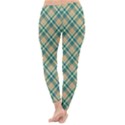 Teal Plaid 1 Classic Winter Leggings View4