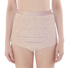 Pastel Colors Glitter Pattern High-waisted Bikini Bottoms