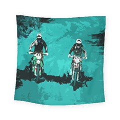 Motorsport  Square Tapestry (small) by Valentinaart