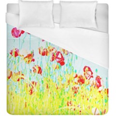 Poppy Field Duvet Cover (king Size) by Valentinaart