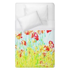 Poppy Field Duvet Cover (single Size) by Valentinaart