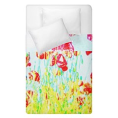 Poppy Field Duvet Cover Double Side (single Size) by Valentinaart