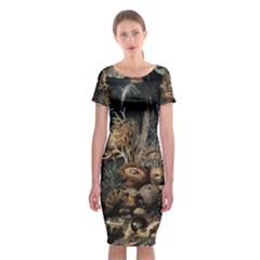 Underwater Classic Short Sleeve Midi Dress by Valentinaart