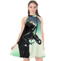 Underwater Halter Neckline Chiffon Dress  View1