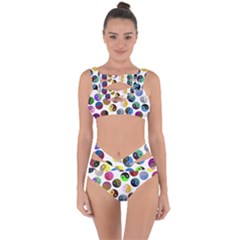 Multi Ying Yang Bandaged Up Bikini Set 