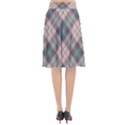 Pink and Sage Plaid Flared Midi Skirt View2