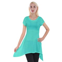 Auqua Short Sleeve Side Drop Tunic