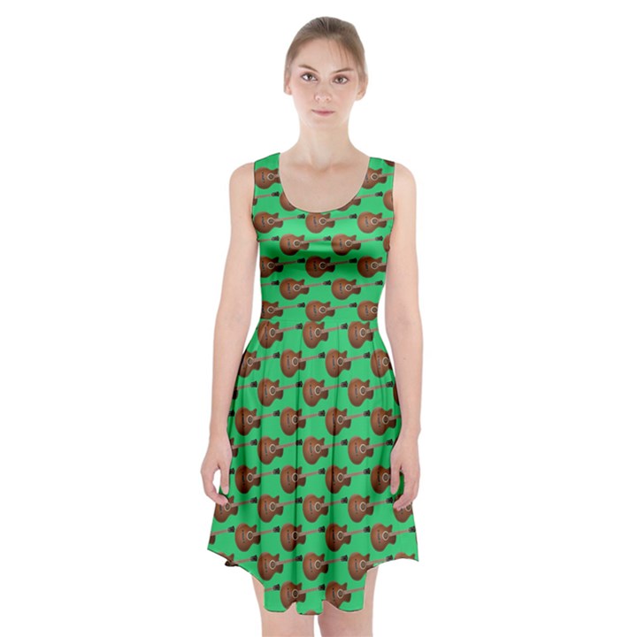 Guitars pattern                                 Racerback Midi Dress