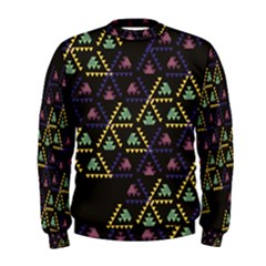 Triangle Shapes                               Men s Sweatshirt by LalyLauraFLM