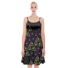 Triangle Shapes                               Spaghetti Strap Velvet Dress by LalyLauraFLM