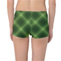 Dark Green Diagonal Plaid Reversible Boyleg Bikini Bottoms View4