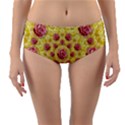 Roses And Fantasy Roses Reversible Mid-Waist Bikini Bottoms View1