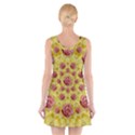 Roses And Fantasy Roses V-Neck Sleeveless Skater Dress View2