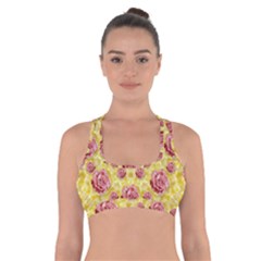 Roses And Fantasy Roses Cross Back Sports Bra