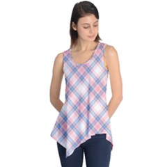 Pastel Pink And Blue Plaid Sleeveless Tunic by NorthernWhimsy