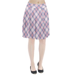 Pastel Pink And Blue Plaid Pleated Skirt by NorthernWhimsy