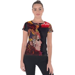 Transvestite Short Sleeve Sports Top 