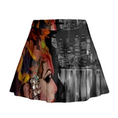 Transvestite Mini Flare Skirt by Valentinaart