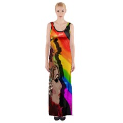 Transvestite Maxi Thigh Split Dress