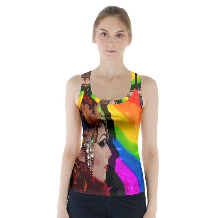 Transvestite Racer Back Sports Top