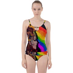 Transvestite Cut Out Top Tankini Set