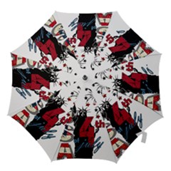 4th Of July Independence Day Hook Handle Umbrellas (medium) by Valentinaart