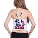 4th of July Independence Day Spaghetti Strap Bra Top View2