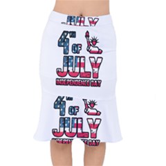 4th Of July Independence Day Mermaid Skirt by Valentinaart