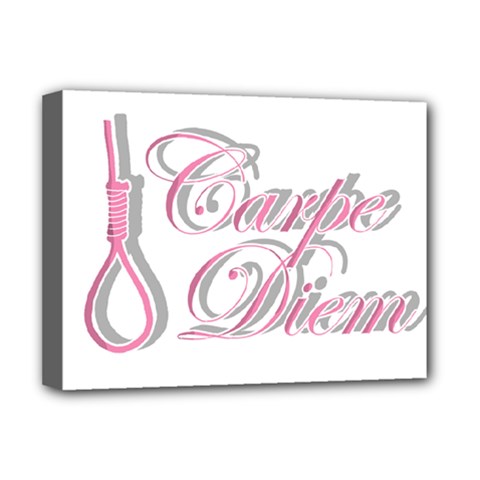 Carpe Diem  Deluxe Canvas 16  X 12   by Valentinaart