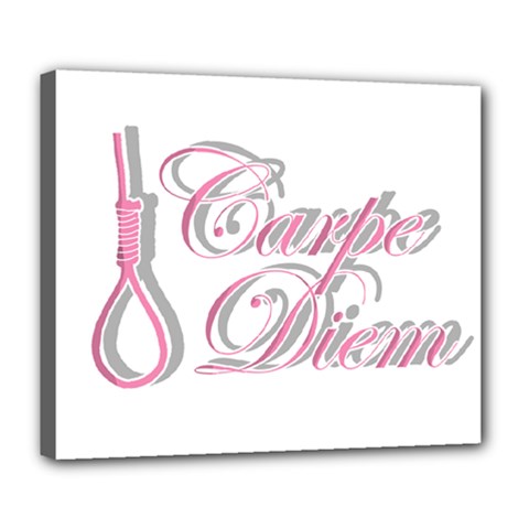 Carpe Diem  Deluxe Canvas 24  X 20   by Valentinaart