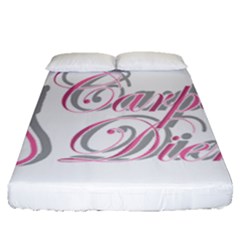 Carpe Diem  Fitted Sheet (queen Size) by Valentinaart