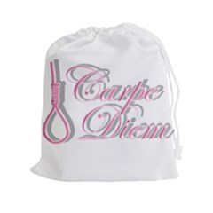 Carpe Diem  Drawstring Pouches (xxl) by Valentinaart