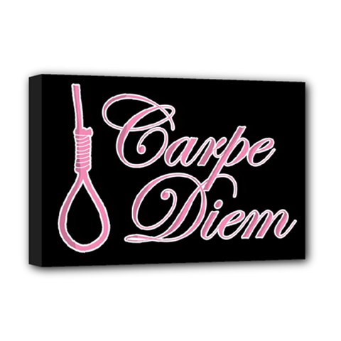 Carpe Diem  Deluxe Canvas 18  X 12   by Valentinaart