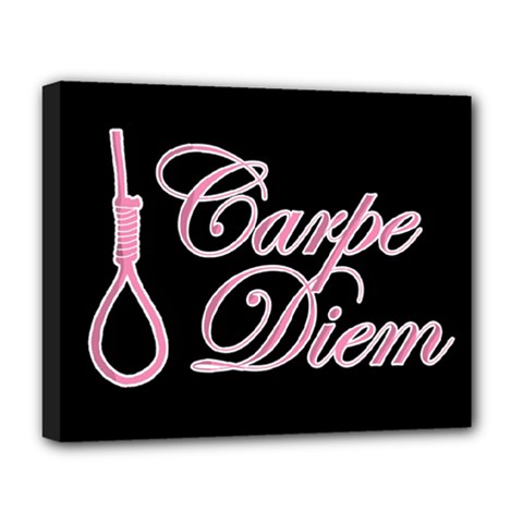 Carpe Diem  Deluxe Canvas 20  X 16   by Valentinaart