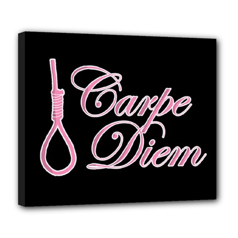 Carpe Diem  Deluxe Canvas 24  X 20   by Valentinaart